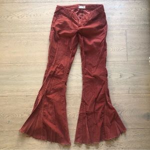 Free People Cord Low-Rise Flares